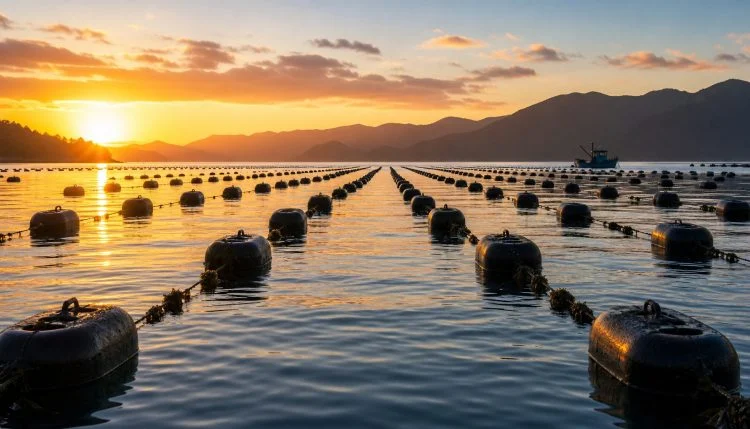 Fischzucht sinkt, Muschelproduktion boomt um 42 Prozent