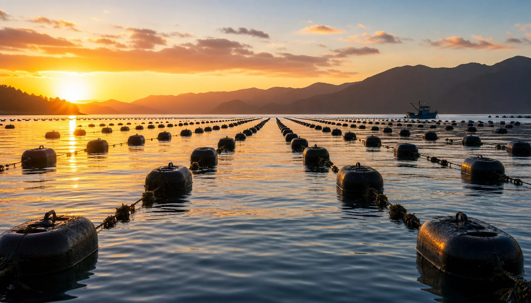 Fischzucht sinkt, Muschelproduktion boomt um 42 Prozent
