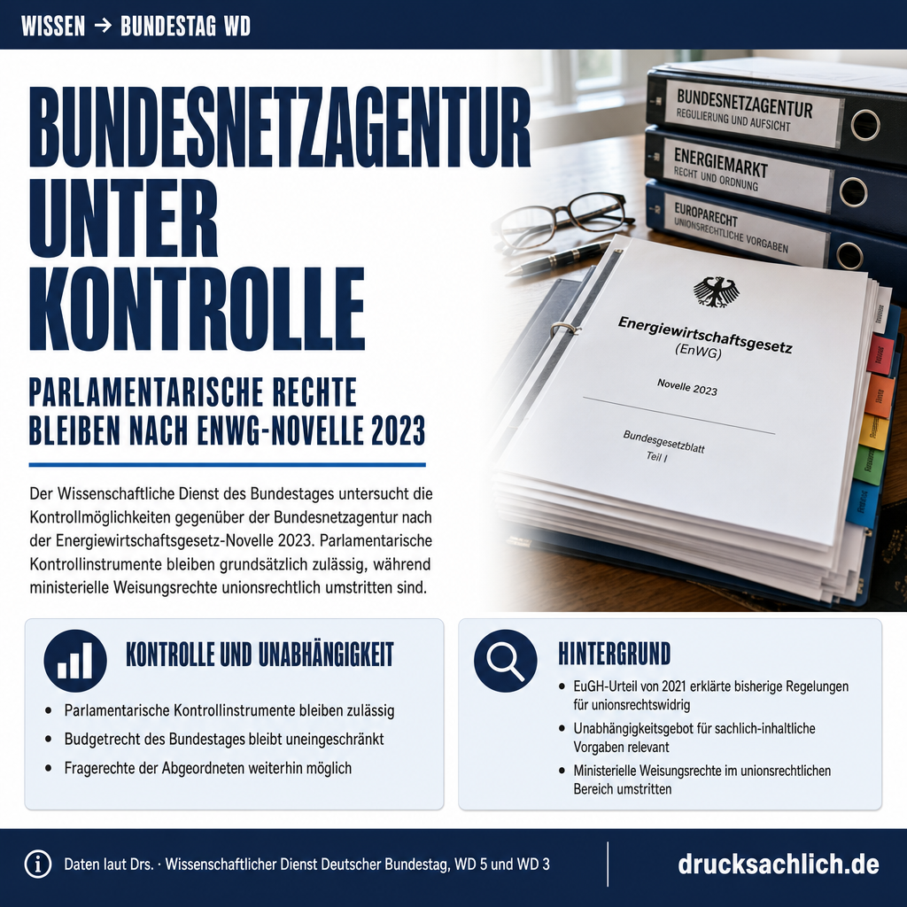 Bundesnetzagentur zwischen Unabhängigkeit und politischer Kontrolle