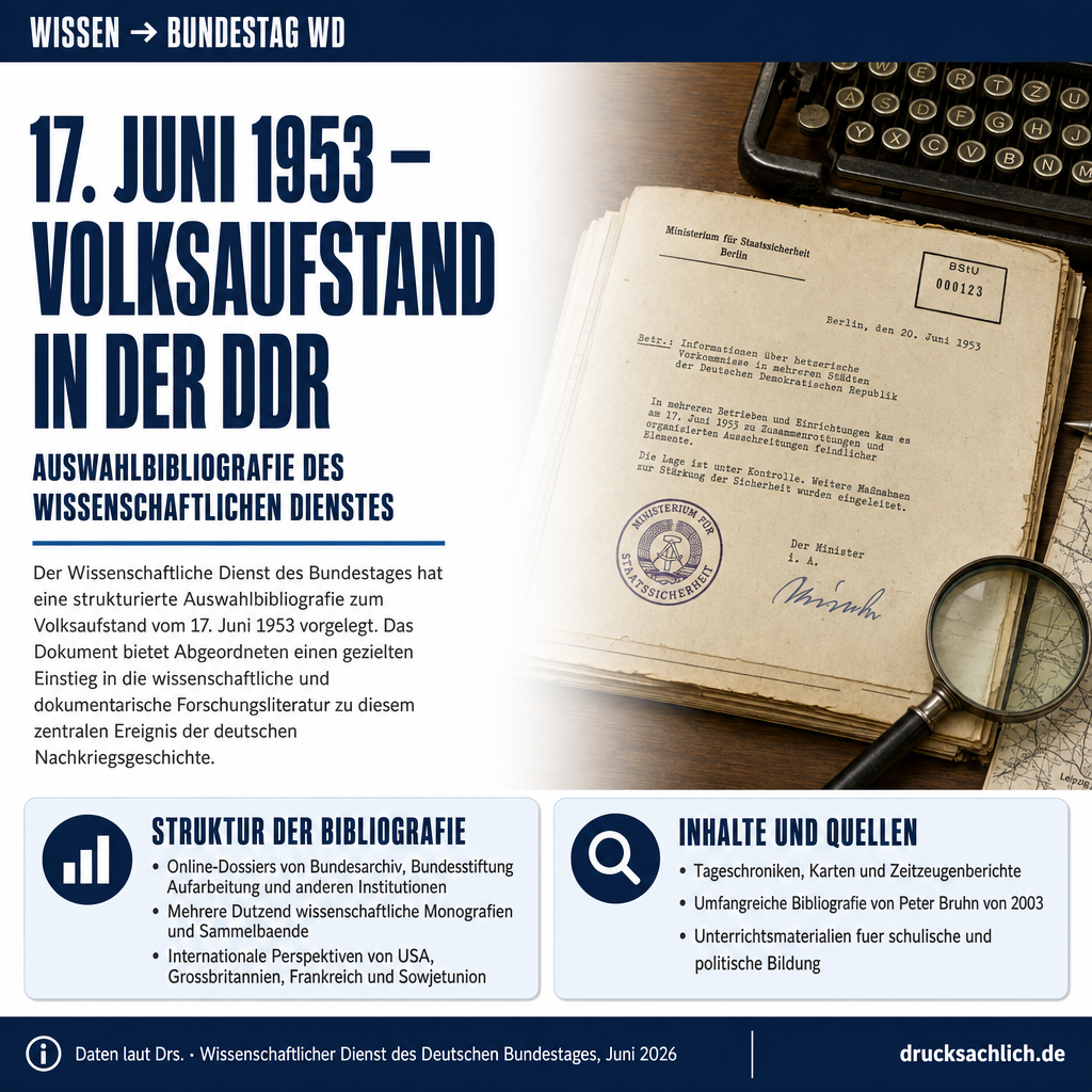 Auswahlbibliografie zum Volksaufstand vom 17. Juni 1953