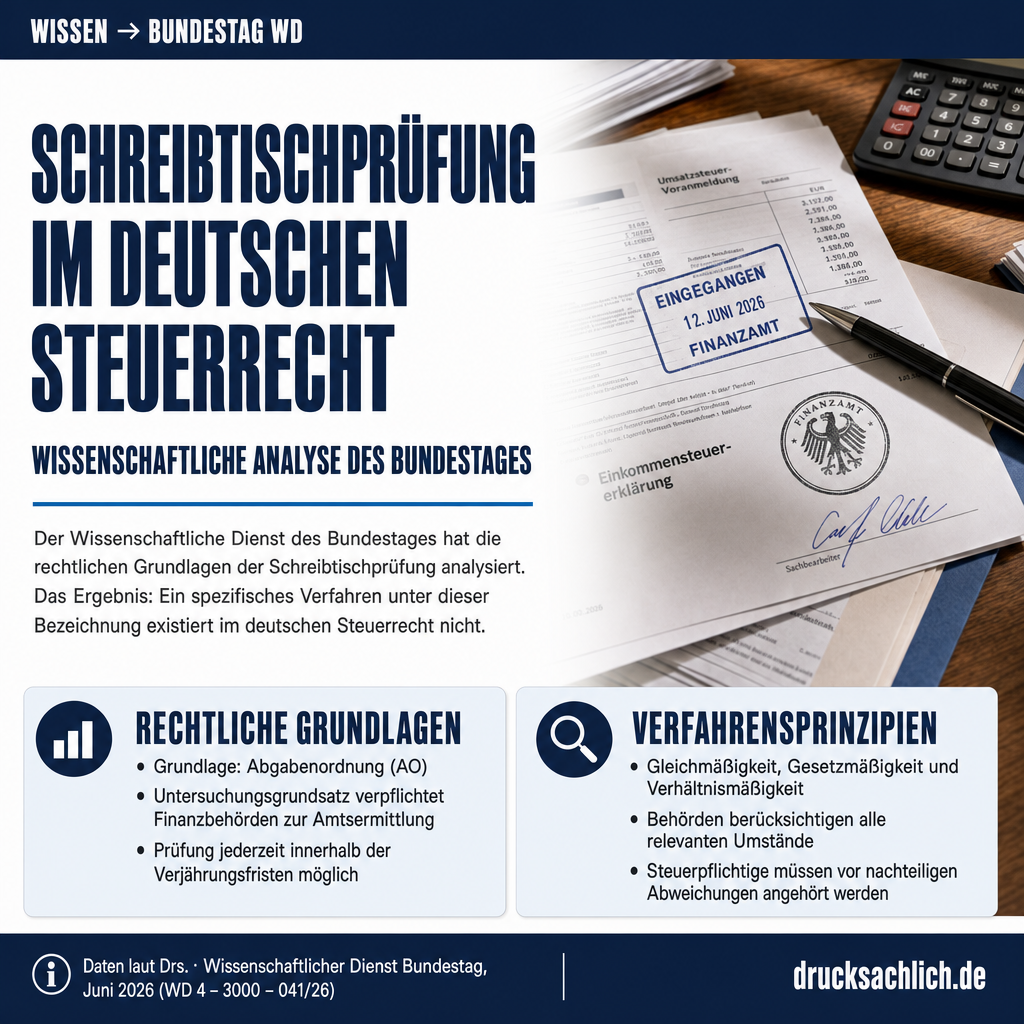 Schreibtischprüfung im deutschen Steuerverfahrensrecht
