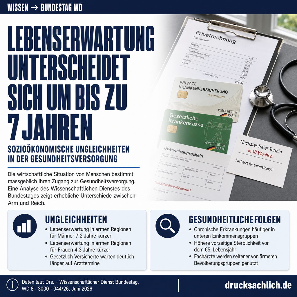 Ungleiche Gesundheitsversorgung nach Einkommen und Status