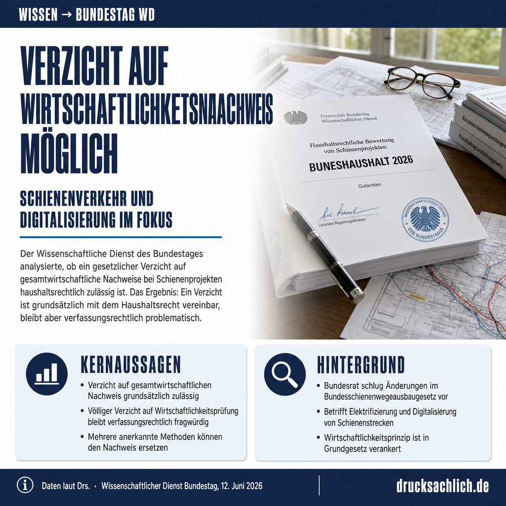 Gesamtwirtschaftlicher Nachweis bei Verkehrsprojekten verzichtbar