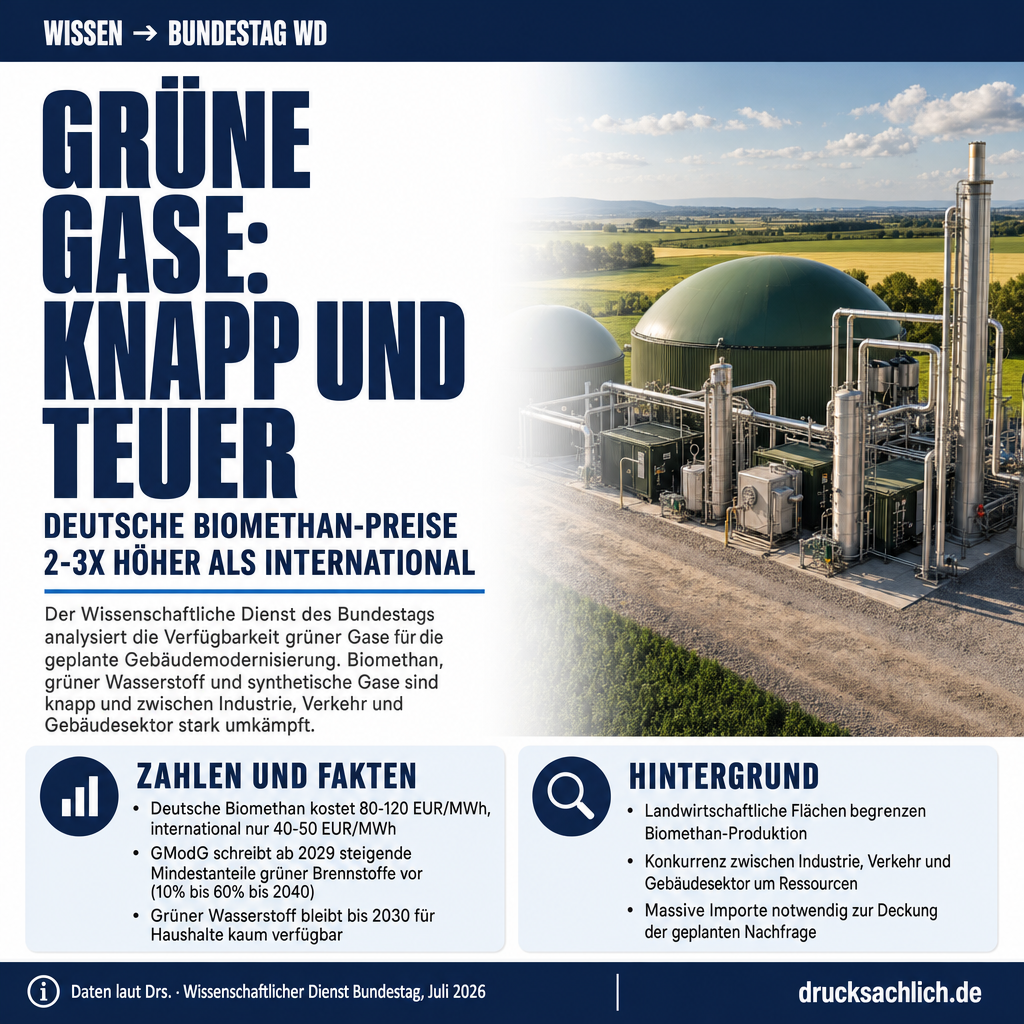 Grüne Gase: Knappheit, hohe Kosten und Sektorenkonkurrenz