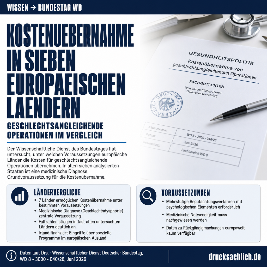 Geschlechtsangleichende Operationen in europäischen Ländern