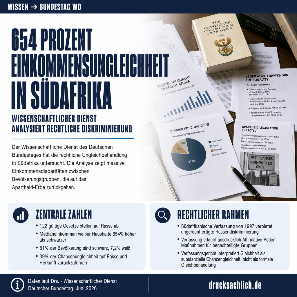 Südafrika: Rechtliche Ungleichbehandlung nach Rasse analysiert