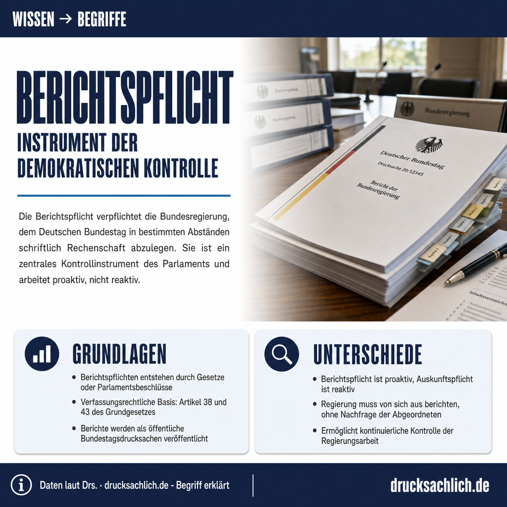 Begriff erklärt: Berichtspflicht