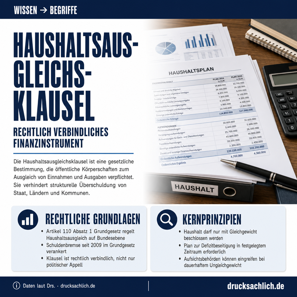 Begriff erklärt: Haushaltsausgleichsklausel
