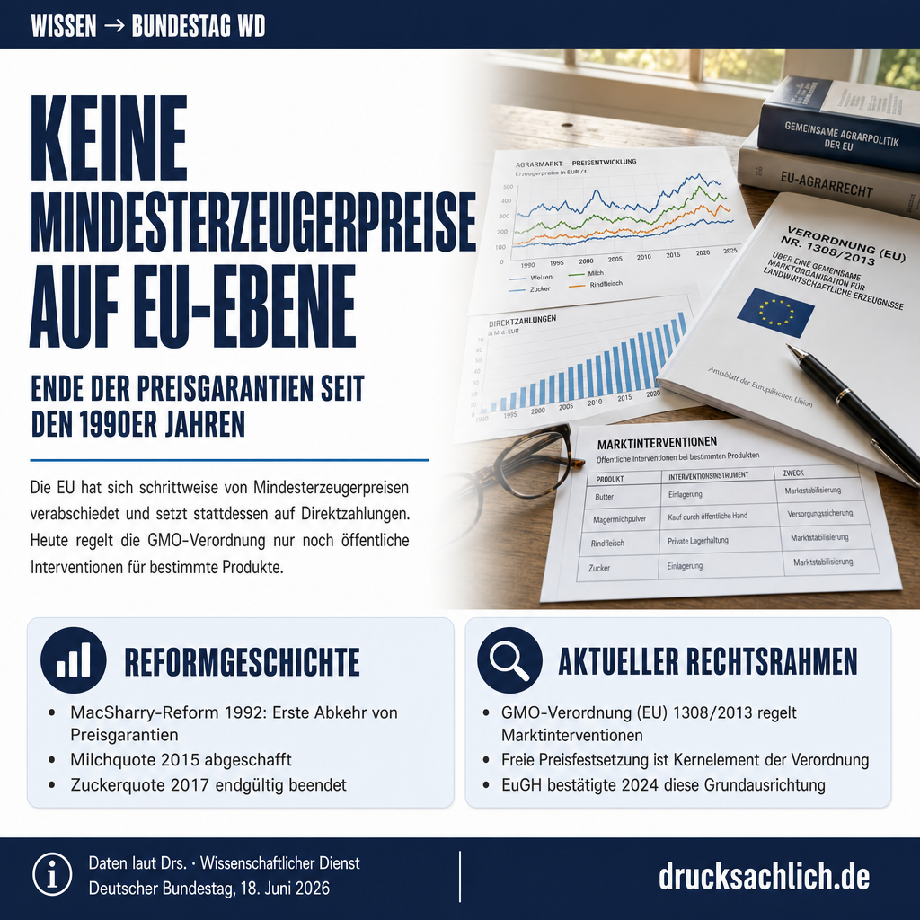 Mindesterzeugerpreise in der Landwirtschaft EU-rechtlicher Rahmen