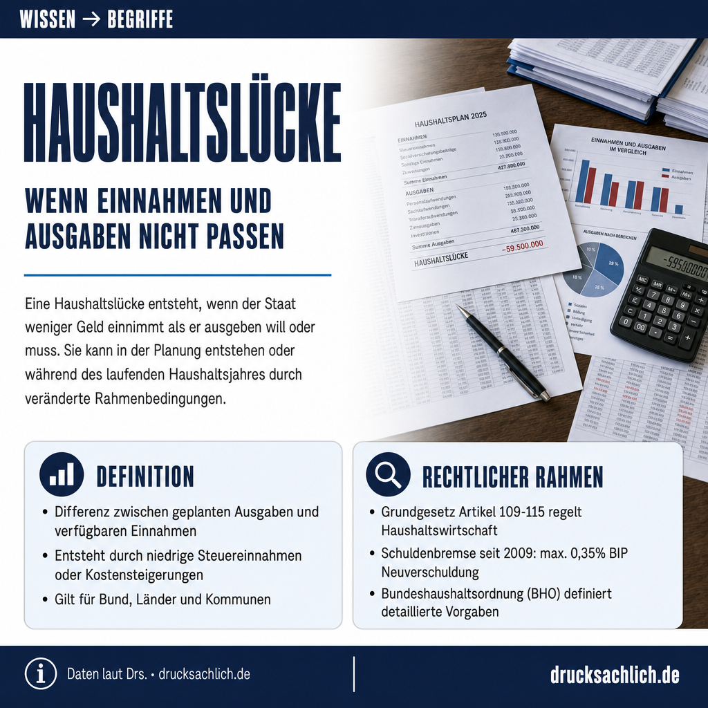 Begriff erklärt: Haushaltslücke