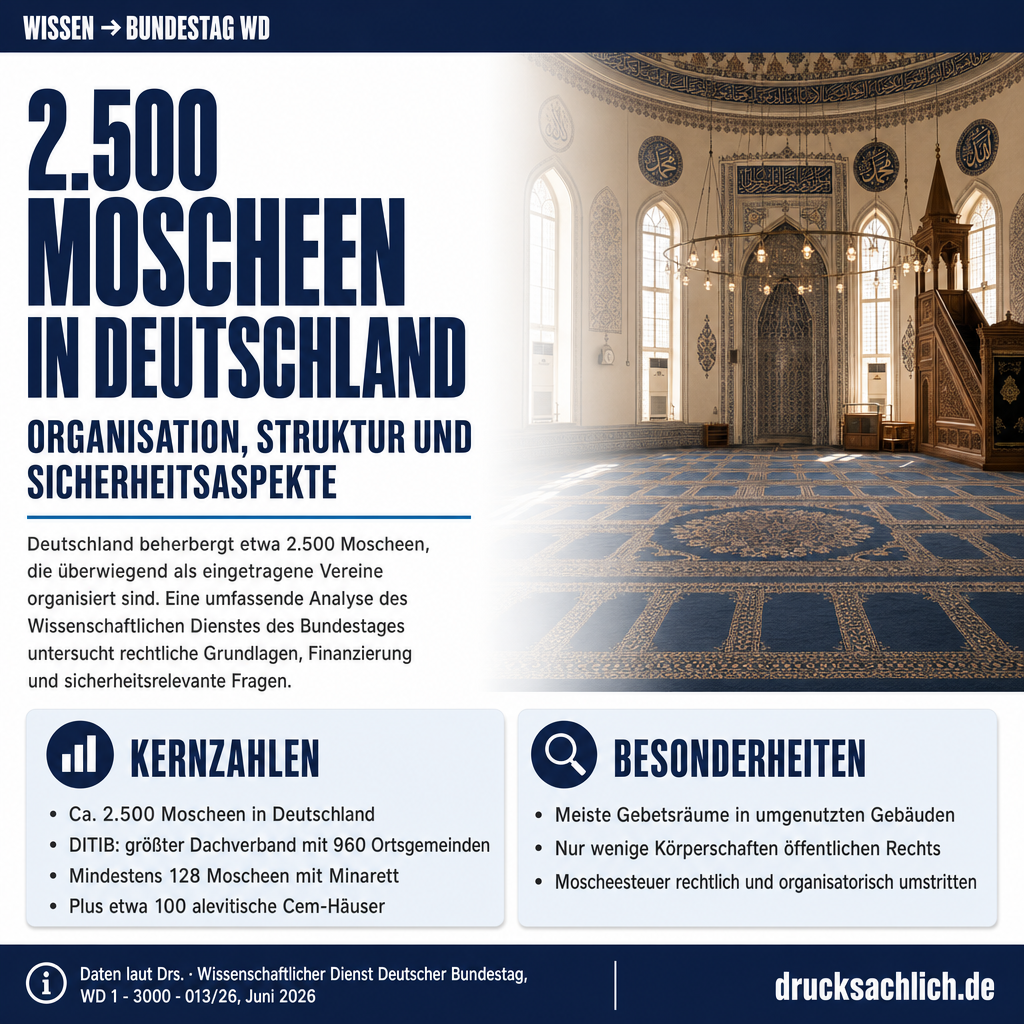 Moscheen in Deutschland: Organisation und Sicherheitsherausforderungen