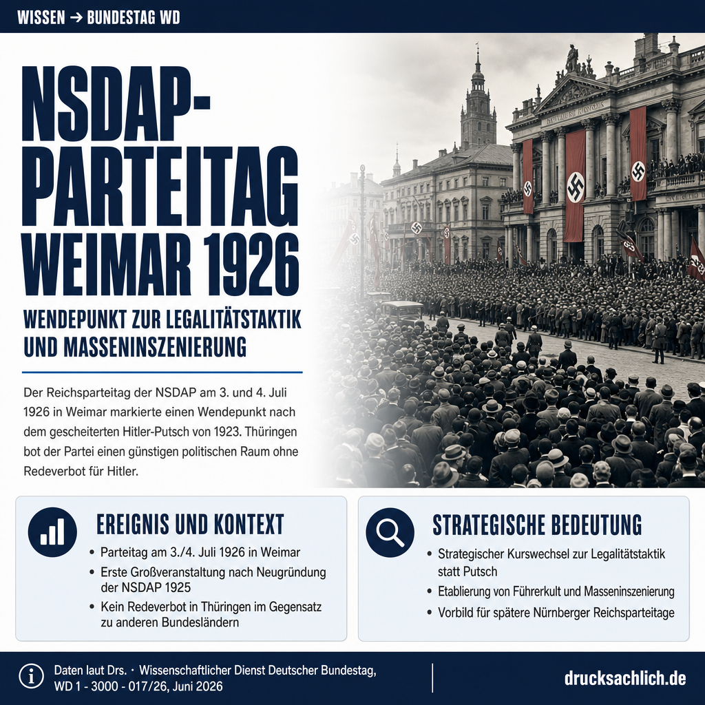 Weimarer NSDAP-Parteitag 1926 und seine historische Bedeutung