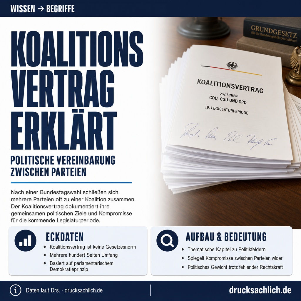 Begriff erklärt: Koalitionsvertrag