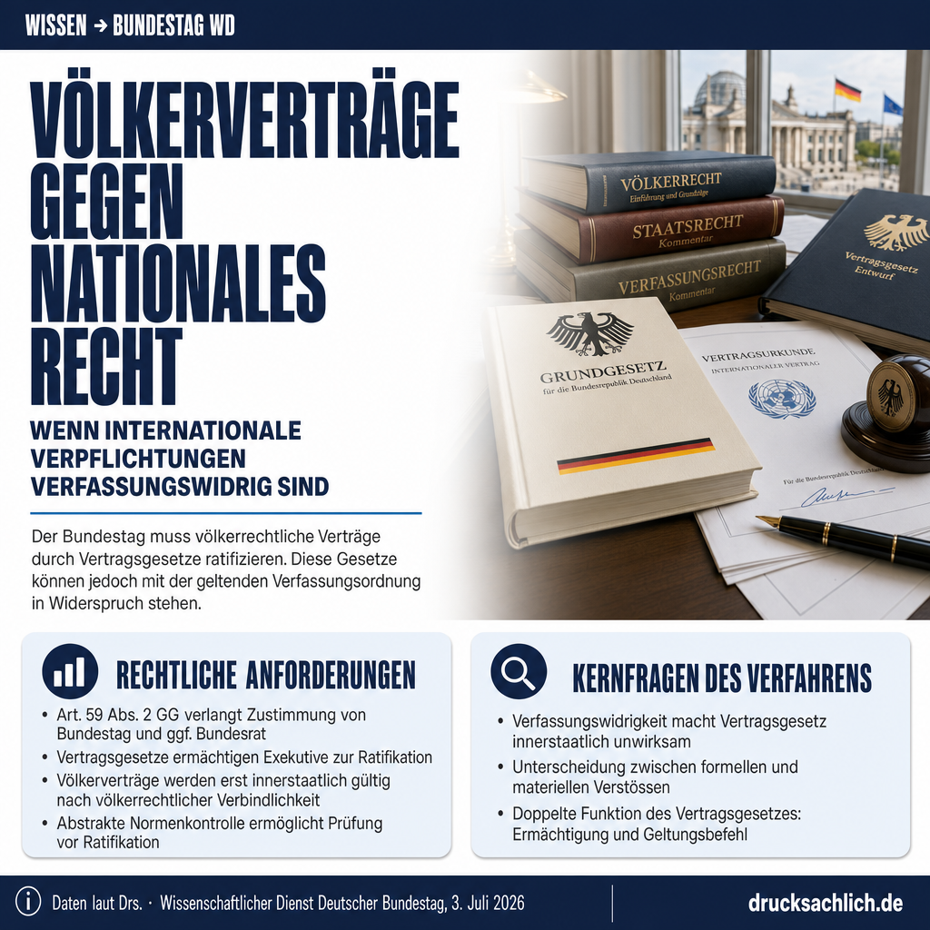 Ratifizierung völkerrechtlicher Verträge trotz nationaler Rechtswidrigkeiten