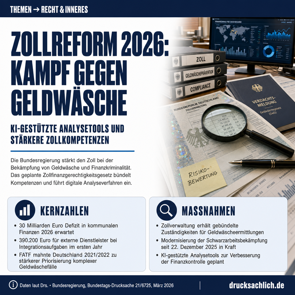 Zollreform 2026: Geldwäsche und Finanzkriminalität im Visier