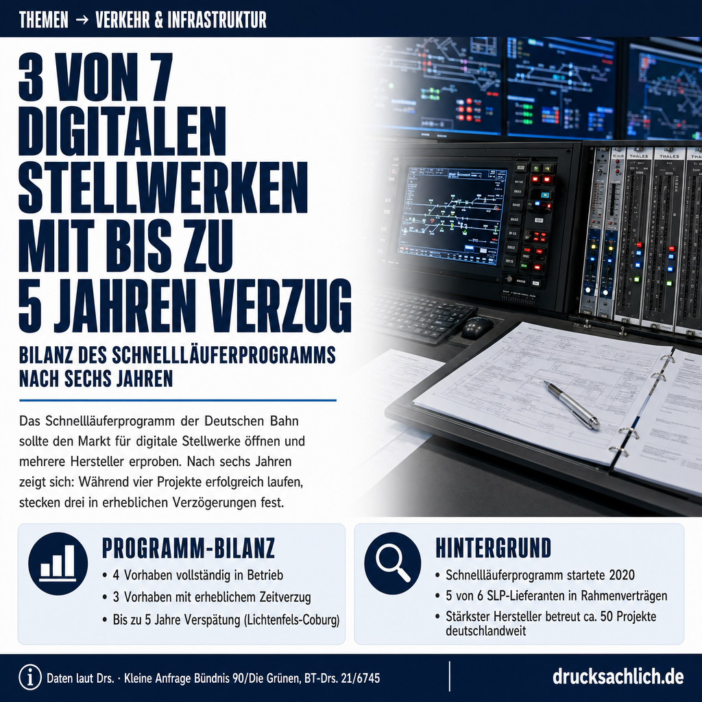 Digitale Stellwerke: Schnellläuferprogramm mit Verzögerungen