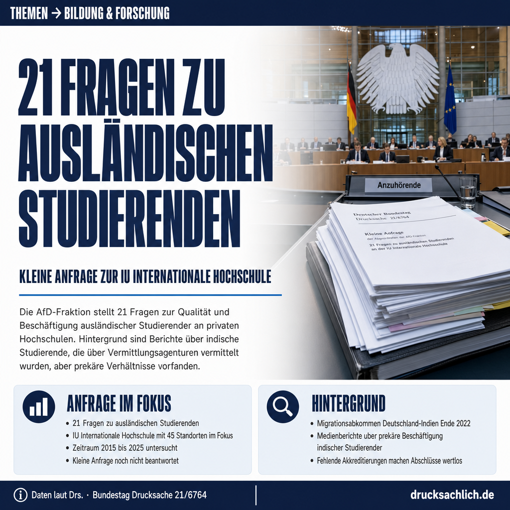 Ausländische Studierende: 21 Fragen zu Qualität und Beschäftigung