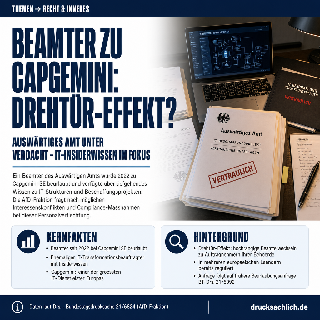 Beamten-Beurlaubung: Auswärtiges Amt und Capgemini SE unter Verdacht