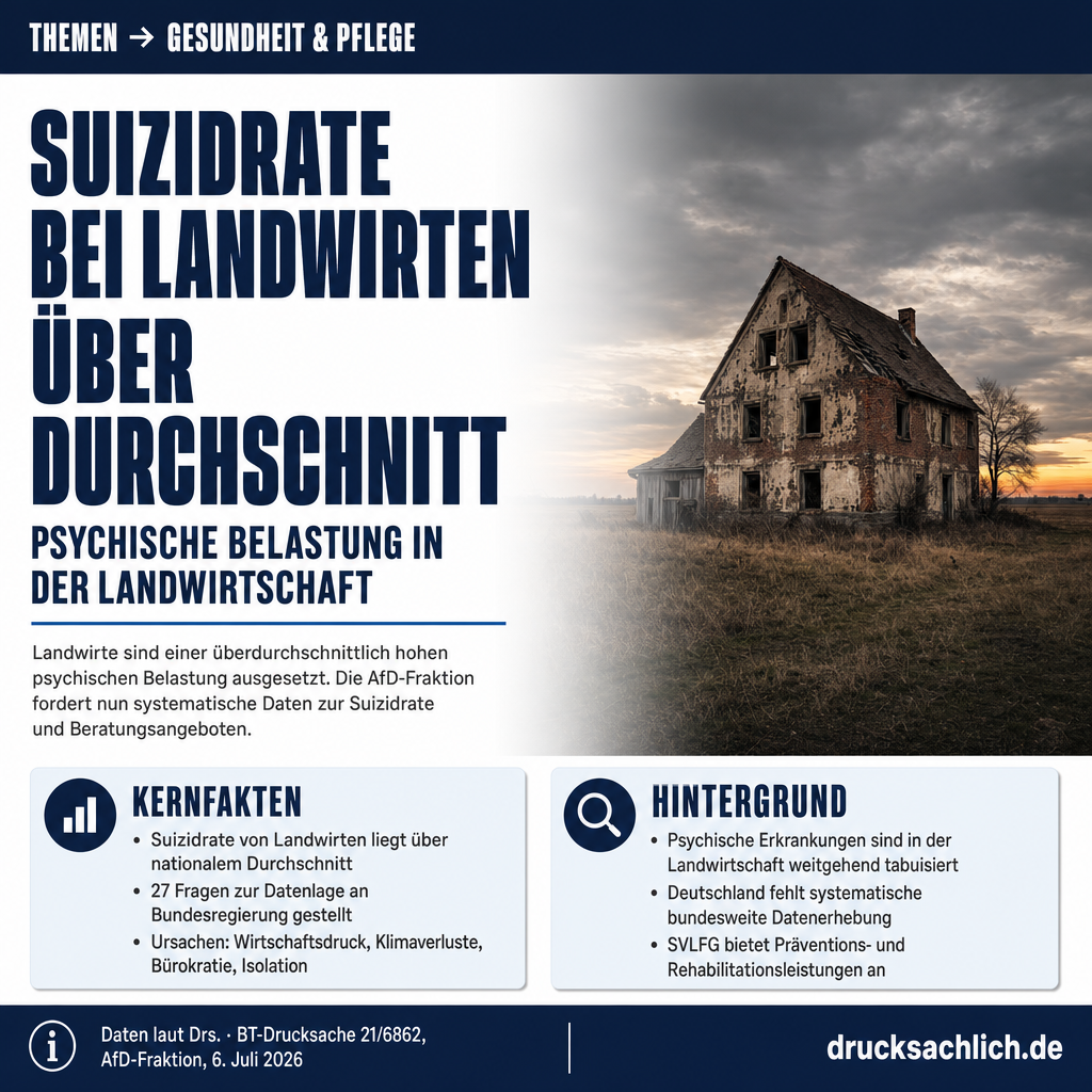 Psychische Gesundheit in der Landwirtschaft: Burn-out und Suizid