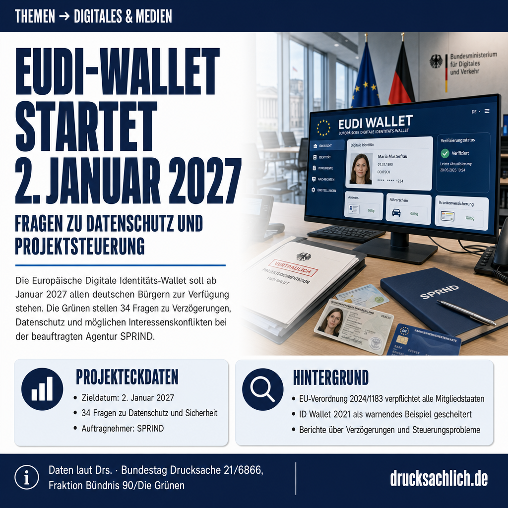 EUDI-Wallet 2027: Zeitplan, Datenschutz und Projektsteuerung auf dem Prüfstand