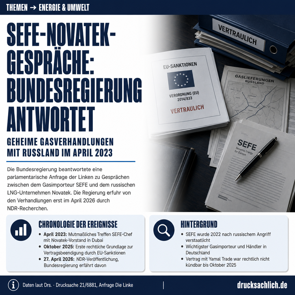 SEFE und Russland-LNG: Bundesregierung antwortet zu Novatek-Gesprächen