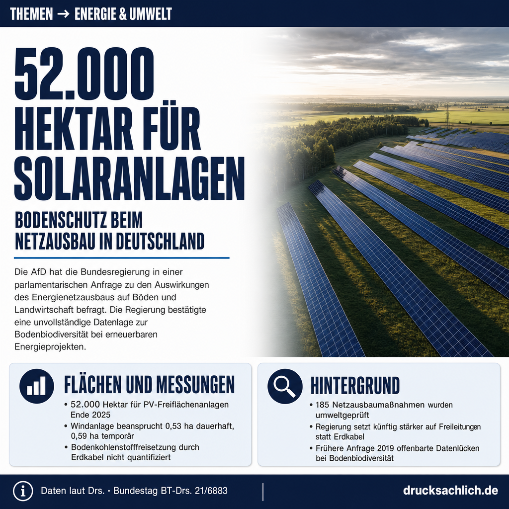 Bodenschutz beim Energienetzausbau: 22 Fragen beantwortet