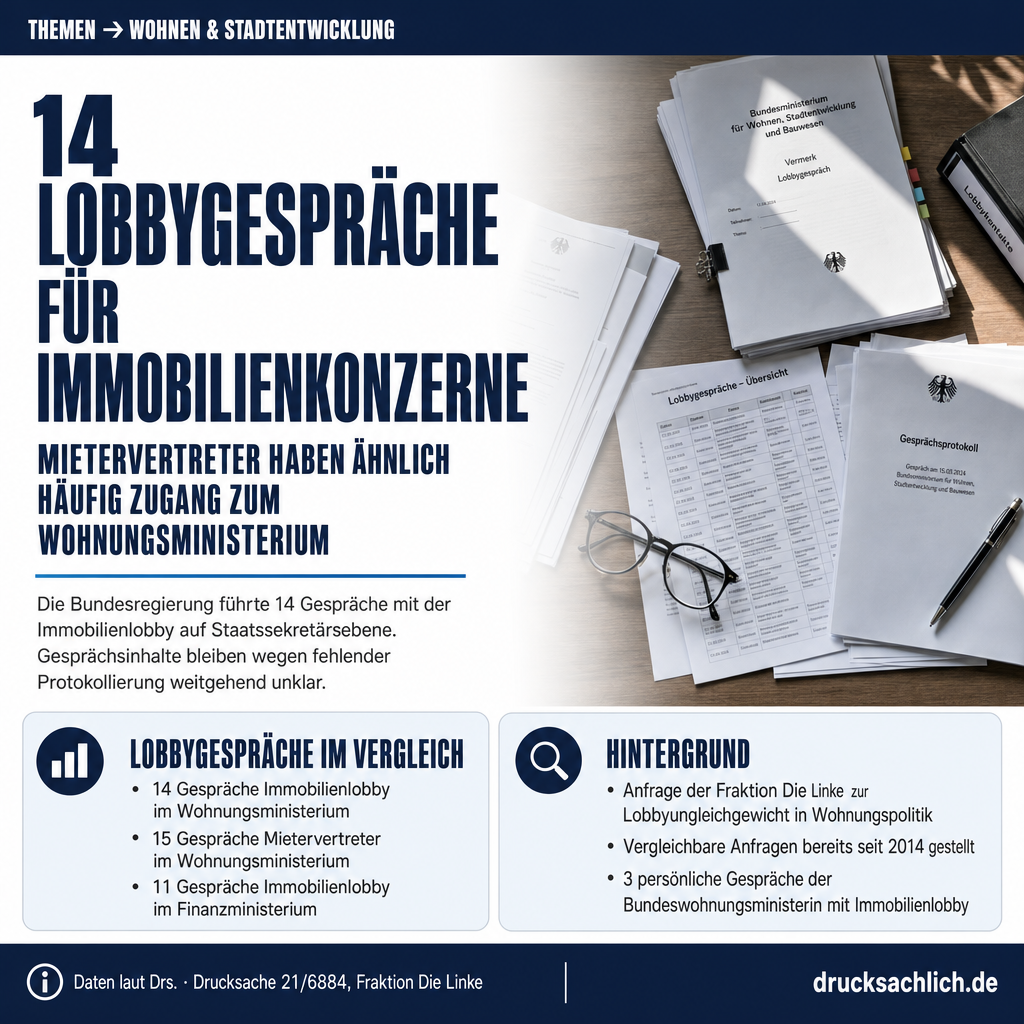 Immobilienlobby vs. Mieterschutz: Lobbygespräche der Bundesregierung