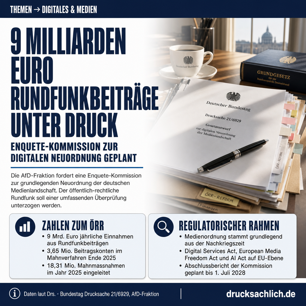 Medienordnung: Enquete-Kommission zur digitalen Neuordnung beantragt
