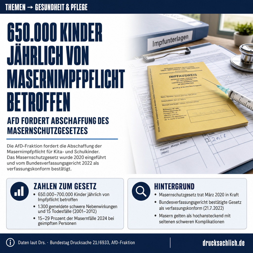 Masernschutzgesetz: AfD fordert Abschaffung der Impfpflicht