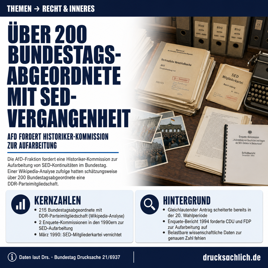 SED-Aufarbeitung im Bundestag: AfD fordert Historiker-Kommission