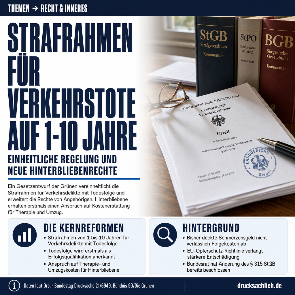 Hinterbliebenenrechte und Verkehrsstrafrecht: BGB- und StGB-Reform 2026