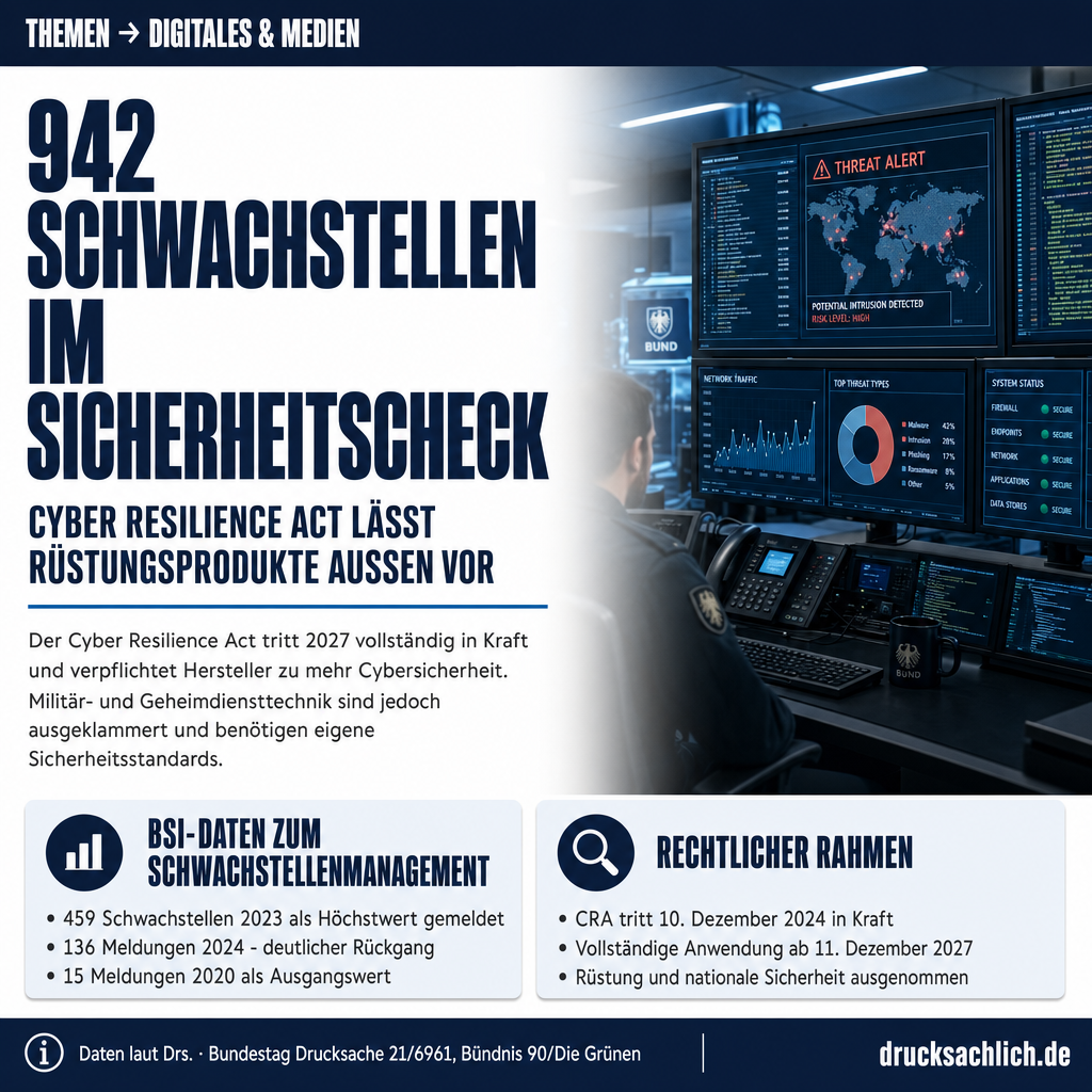 Cyber Resilience Act: Verteidigungsprodukte ohne CRA-Pflichten