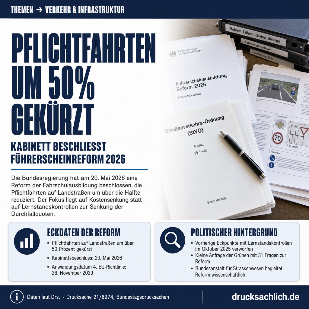 Führerscheinreform 2026: Verkehrssicherheit contra Kostensenkung