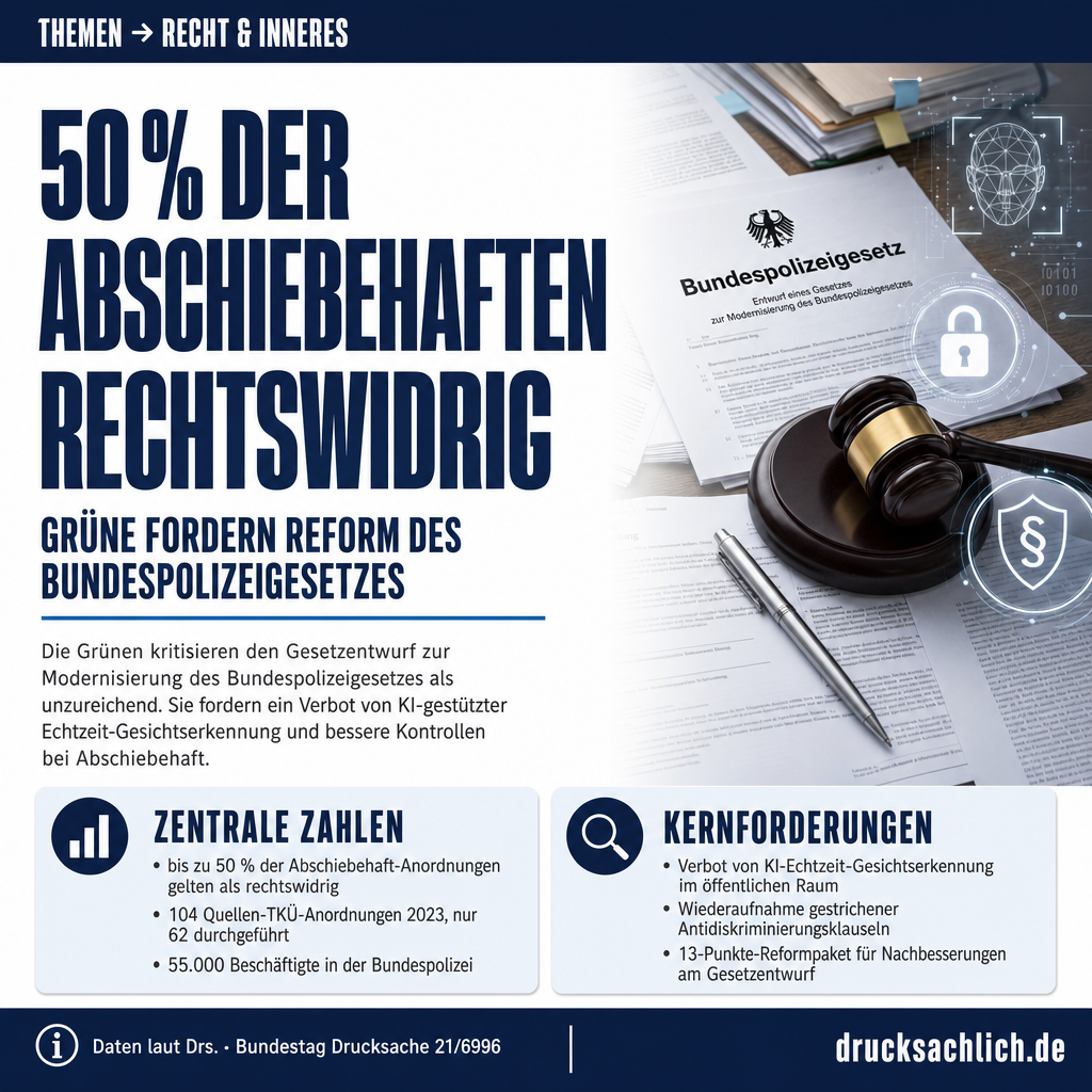 Bundespolizeigesetz 2026: Grüne fordern Bürgerrechte stärken