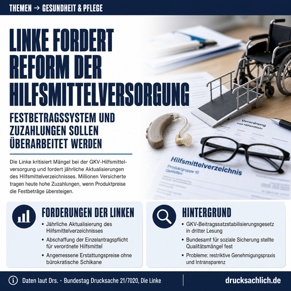 GKV-Hilfsmittelversorgung: Linke fordert Reform des Festbetragssystems