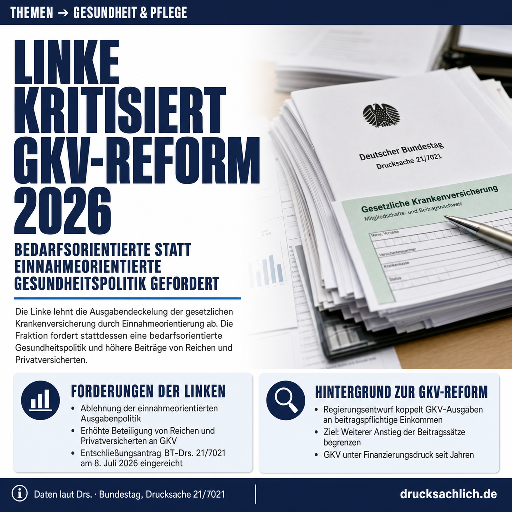 GKV-Reform 2026: Linke fordert bedarfsorientierte Gesundheitspolitik
