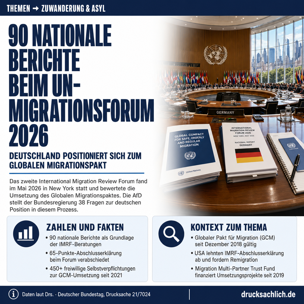 UN-Weltmigrationspakt: 38 Fragen zur deutschen Position beim IMRF 2026