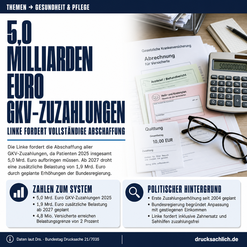 GKV-Zuzahlungen: Linke fordert vollständige Abschaffung