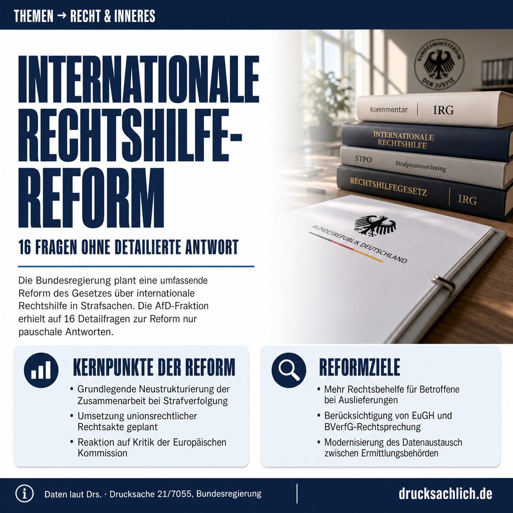 Internationale Rechtshilfe: Reform bleibt ohne Detailantwort