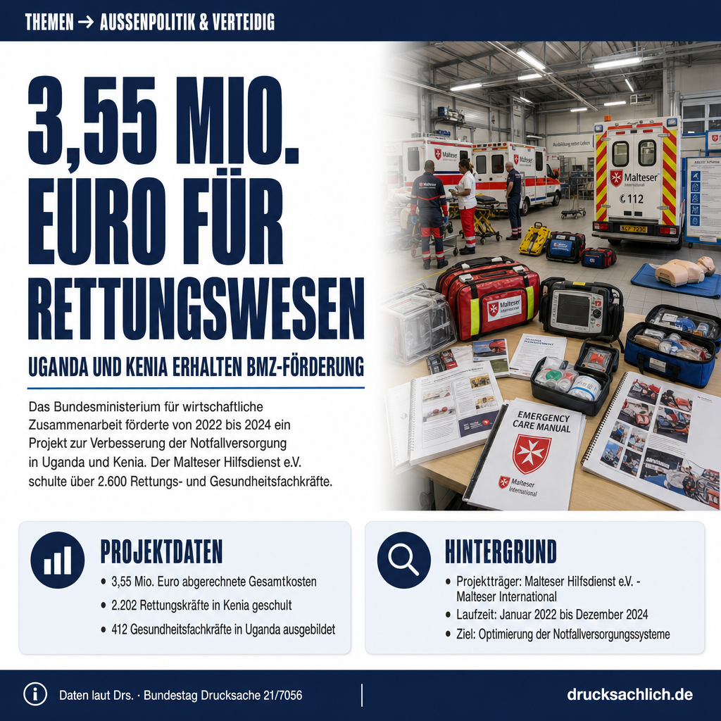 Rettungswesen Uganda und Kenia: 3,55 Mio. Euro BMZ-Projekt abgerechnet