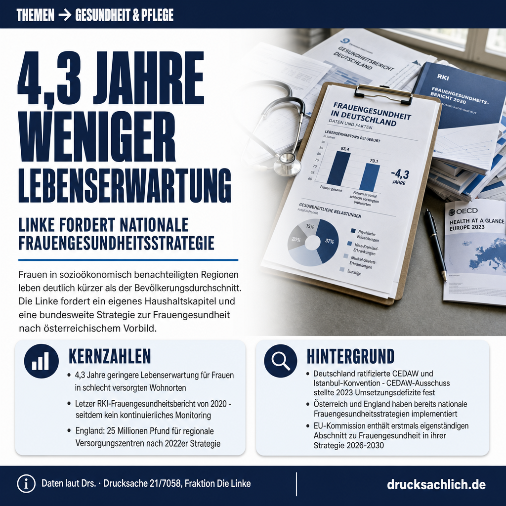 Frauengesundheit: Linke fordert nationale Gesamtstrategie 2026