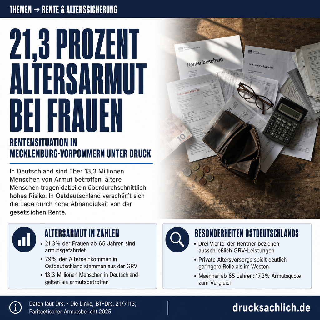 Altersarmut in Mecklenburg-Vorpommern: 19 Fragen zur Rentensituation
