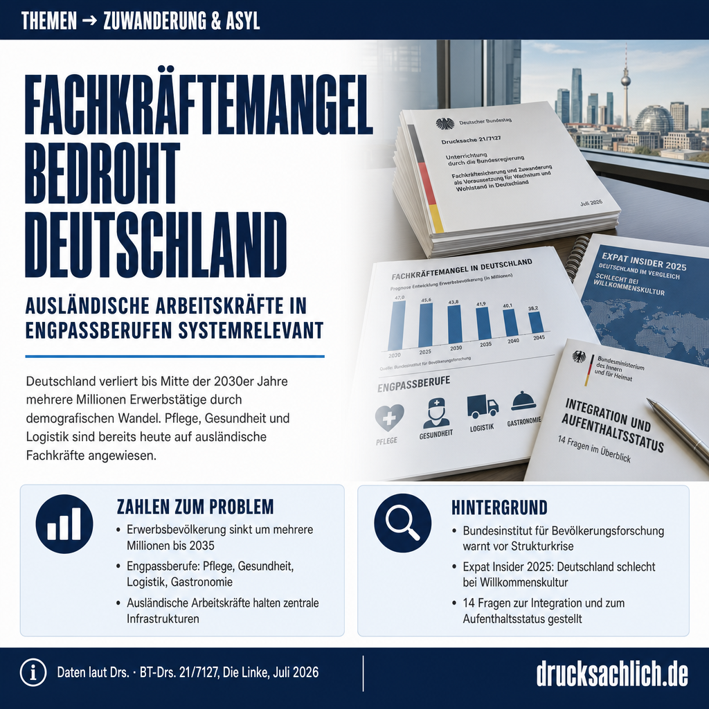 Fachkräftemangel: Ausländische Beschäftigte in Engpassberufen