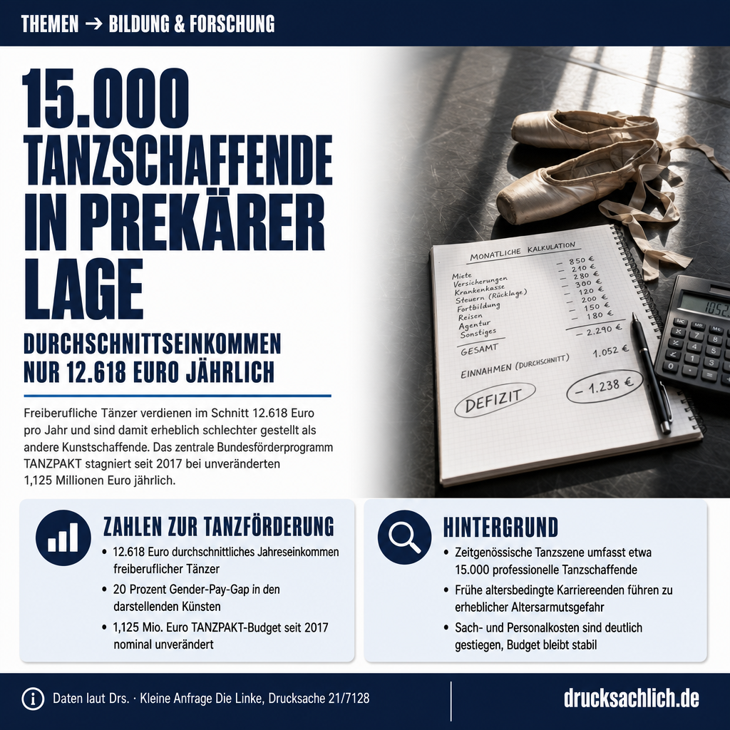 Tanzförderung: 15.000 Tanzschaffende in prekärer Lage
