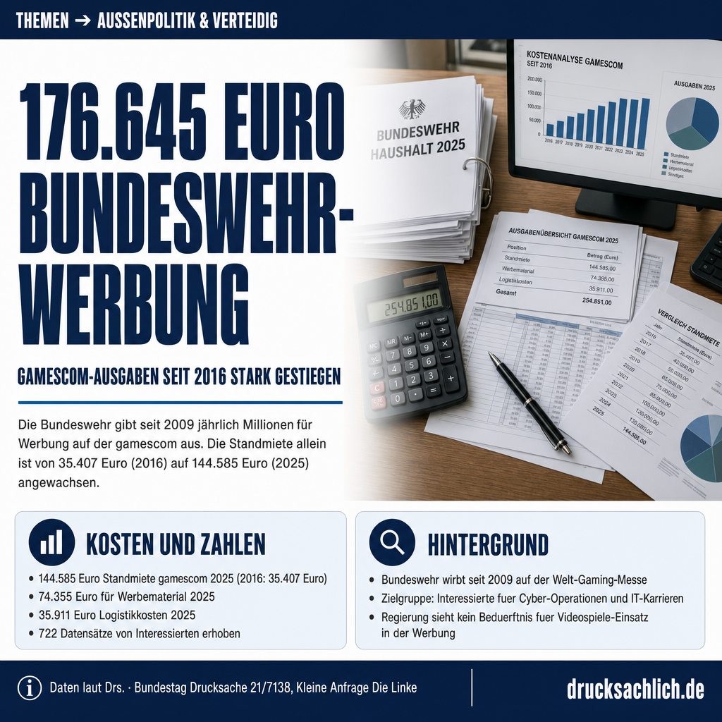 Bundeswehr-Werbung auf der gamescom: 176.645 Euro seit 2016