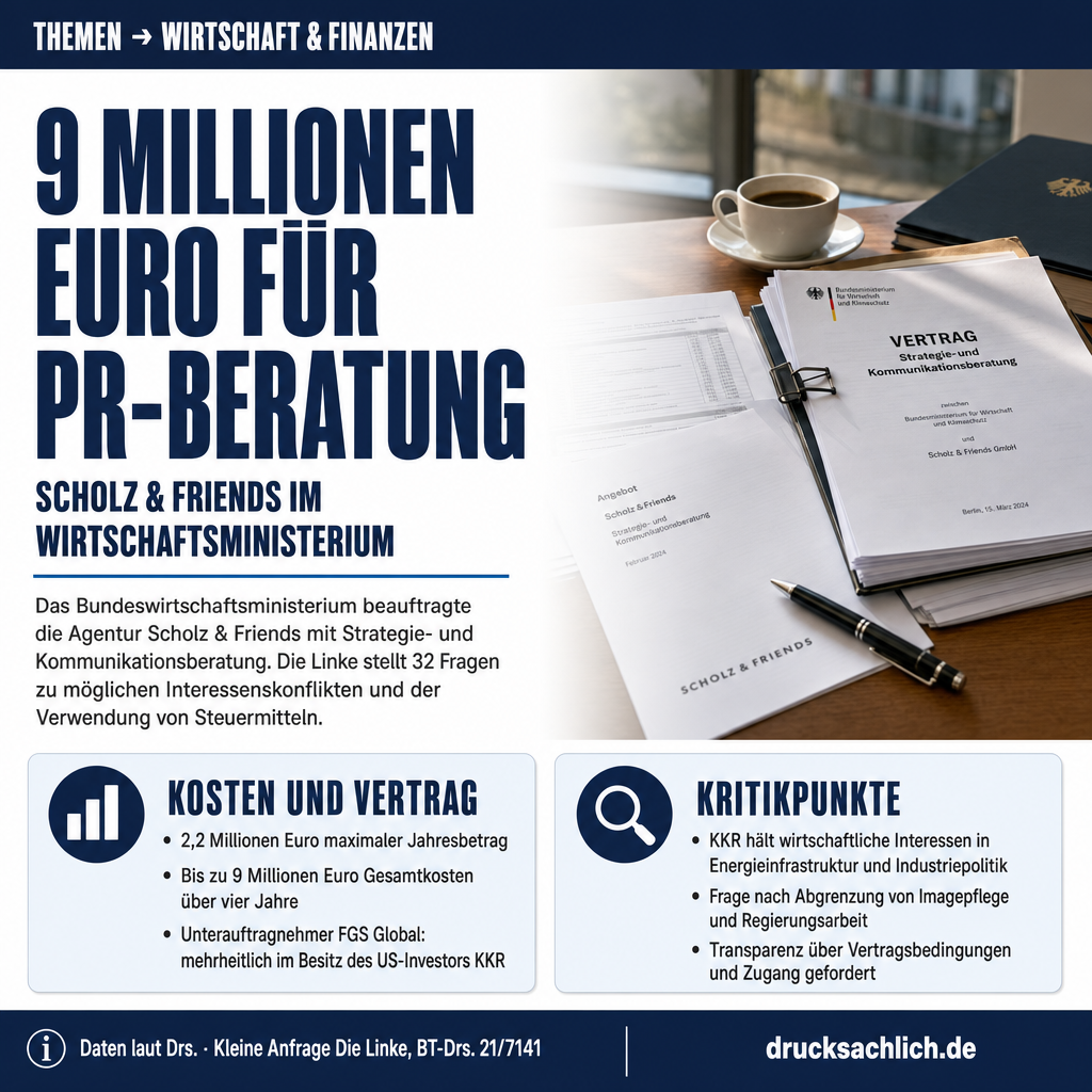 Strategieberatung im Wirtschaftsministerium: 9 Mio. Euro für Scholz & Friends