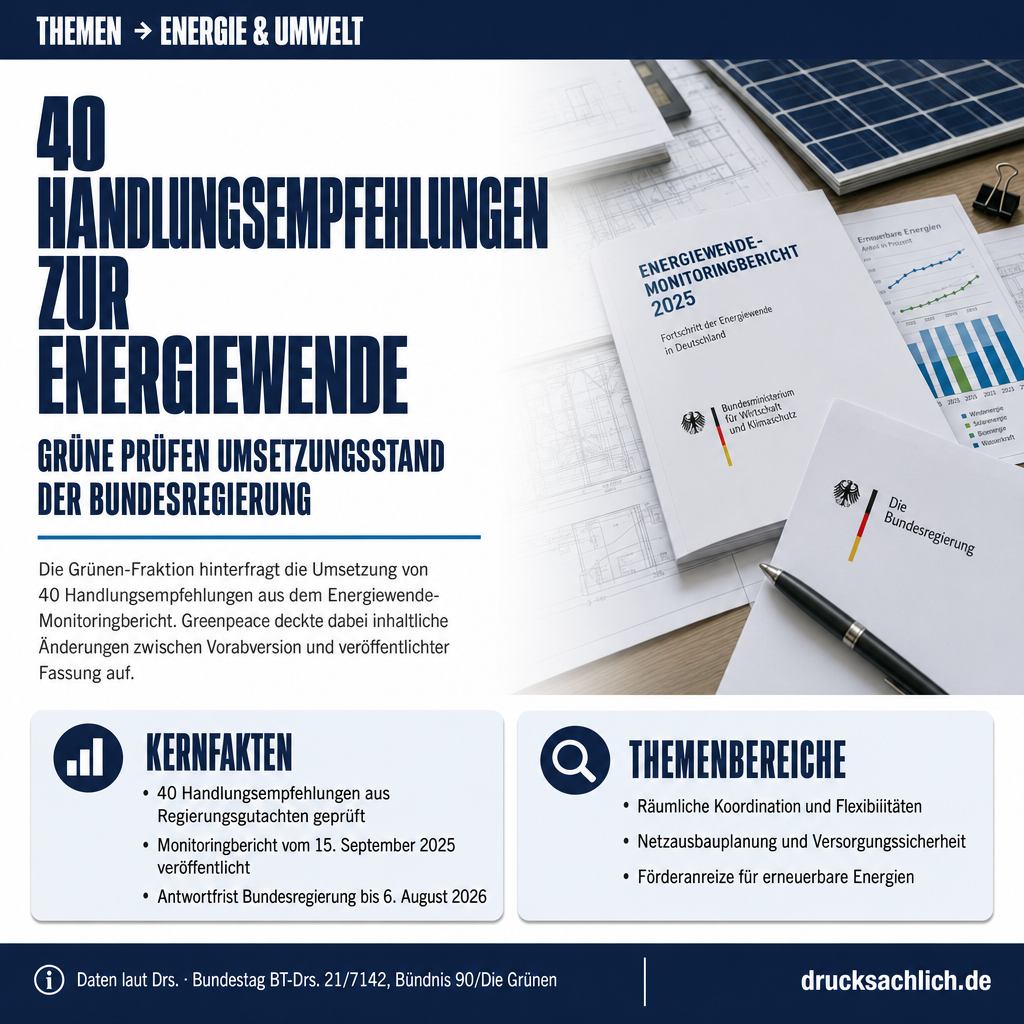 Energiewende-Monitoring: 10 Fragen zum Umsetzungsstand