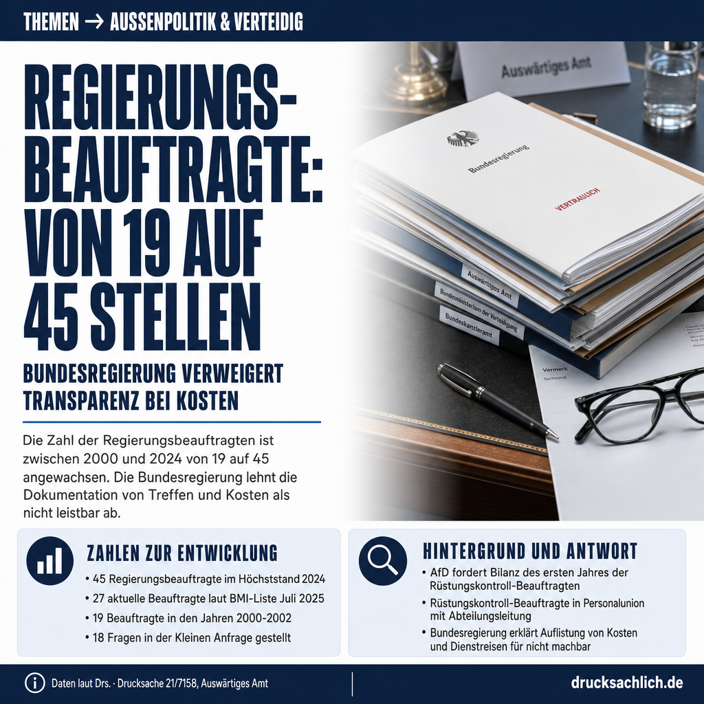 Rüstungskontroll-Beauftragte: Bundesregierung verweist statt zu antworten