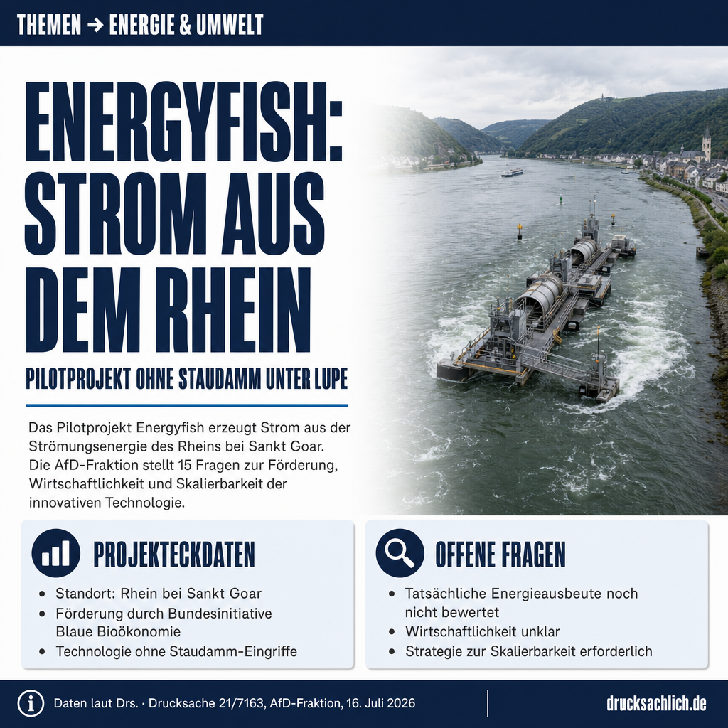 Energyfish: Strom aus Fließgewässern auf dem Prüfstand
