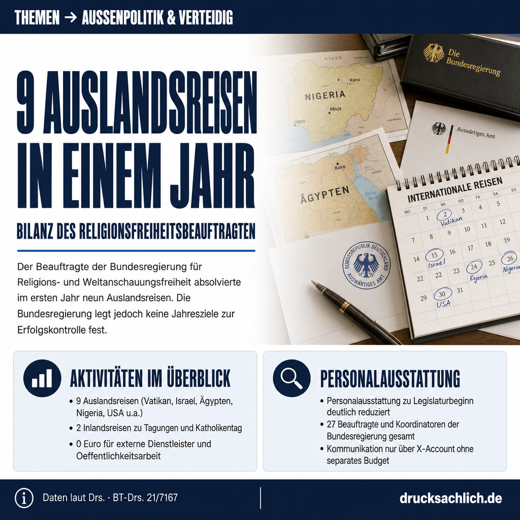 Religionsfreiheitsbeauftragter: Bilanz nach einem Jahr im Amt